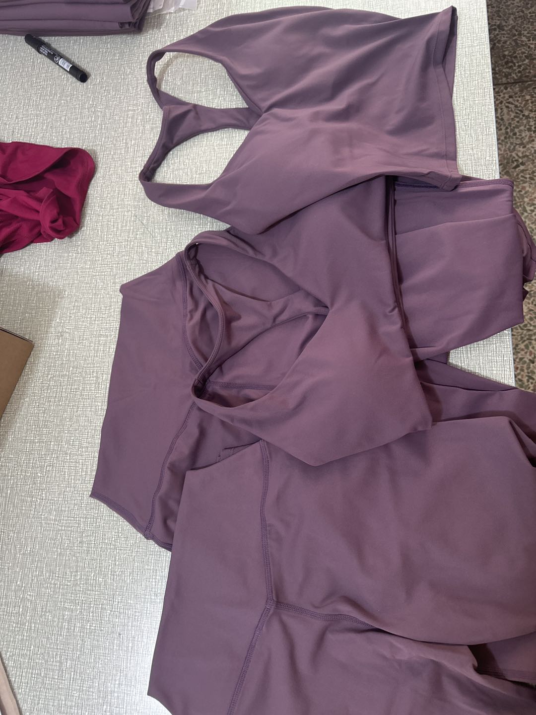 SoftForm™ Racerback Bralette with grey logo